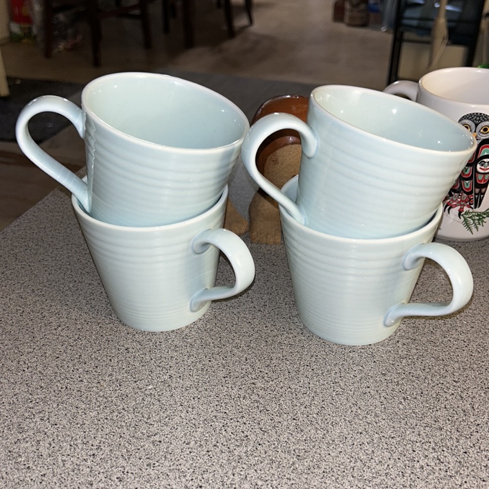 Gordon Ramsay Maze Blue Mugs Set of 6 in gently used condition - Picture 4 of 11